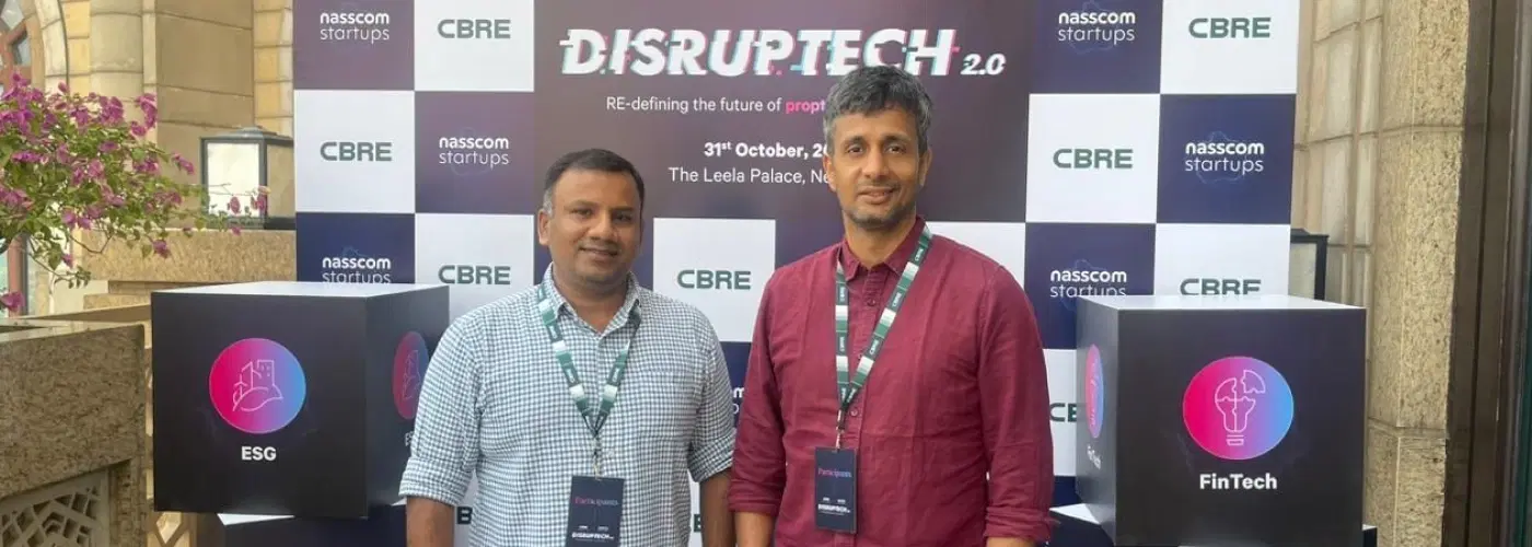 PropHunt AI founders at India's Biggest Proptech challenge